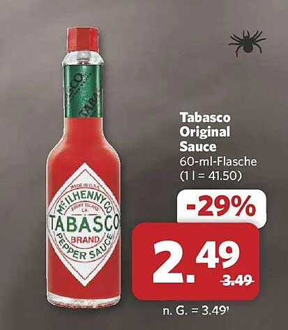 Tabasco Original Sauce 60-ml-Flasche