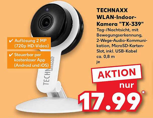 TECHNAXX WLAN-Indoor-Kamera 'TX-339'