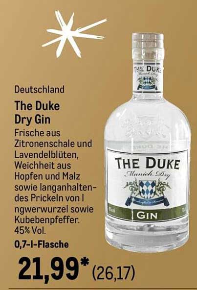 The Duke Dry Gin 0,7 l-Flasche