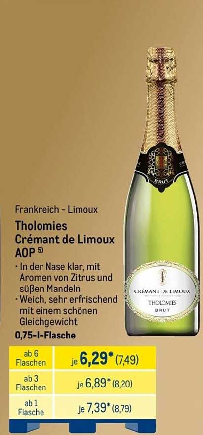 Tholomies Crémant de Limoux AOP 0,75 l-Flasche