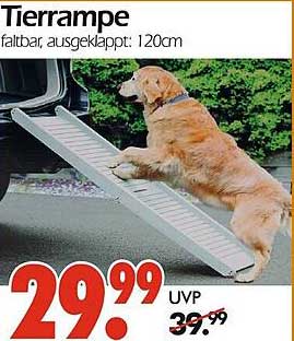 Tierrampe faltbar, ausgeklappt: 120cm