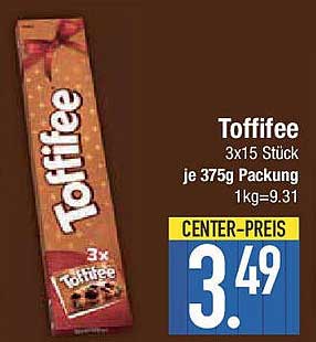Toffifee 3x15 Stück - je 375g Packung