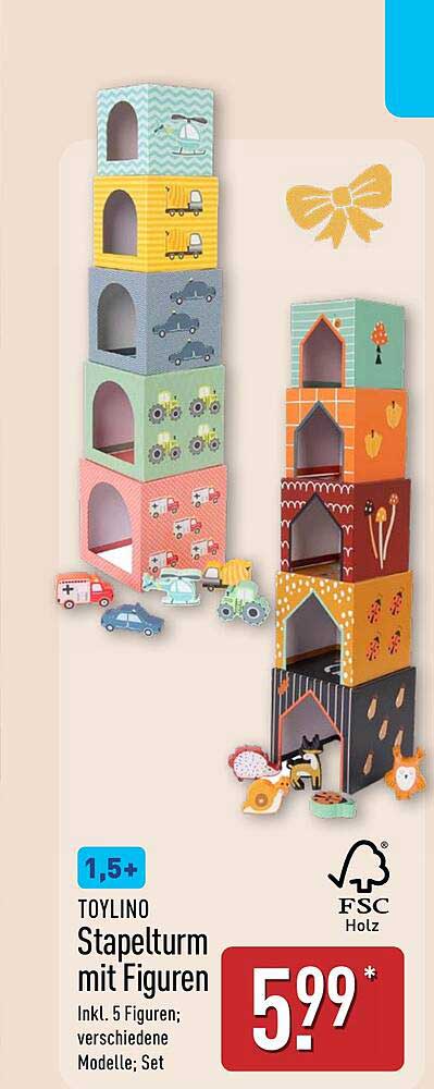 TOYLIN0 Stapelturm mit Figuren