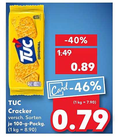 TUC Cracker - 40% Rabatt auf das Snackvergnügen