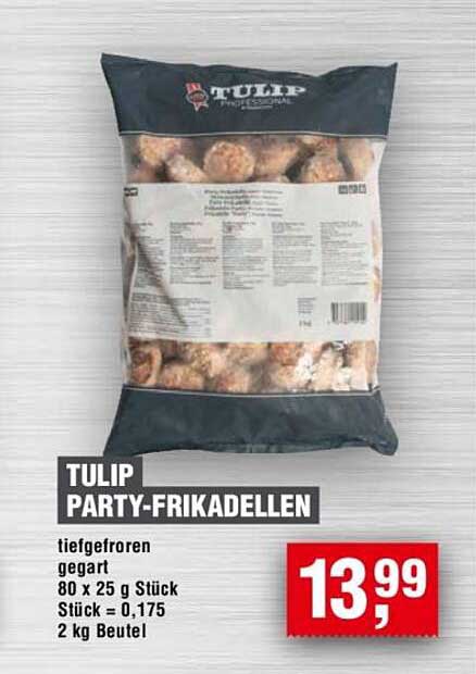 TULIP PARTY-FRIKADELLEN 2 kg Beutel - Tiefgefroren und Gegart