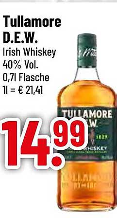 Tullamore D.E.W. Irish Whiskey 40% Vol. 0,71l Flasche