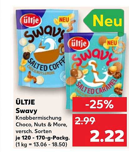 ÜLTJE Swavy Knabbermischung Choco, Nuts & More, versch. Sorten