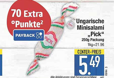 Ungarische Minisalami "Pick" 250g Packung