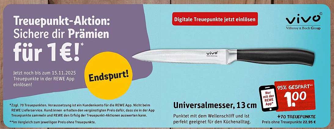 Universalmesser, 13 cm von Villeroy & Boch für nur 1,00 €!
