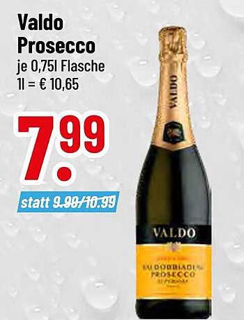 Valdo Prosecco je 0,75l Flasche