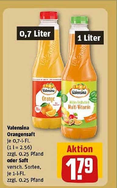 Valensina Orangensaft 0,7 Liter