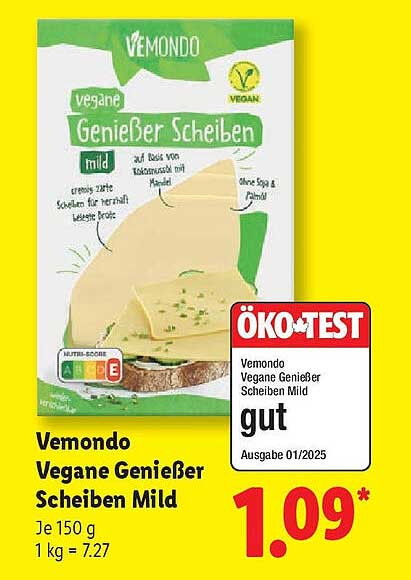 Vemondo Vegane Genießer Scheiben Mild