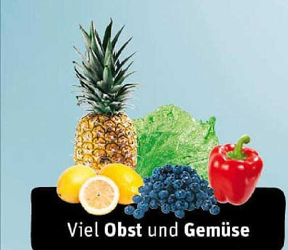 Viel Obst und Gemüse