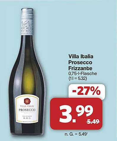 Villa Italia Prosecco Frizzante 0,75 l