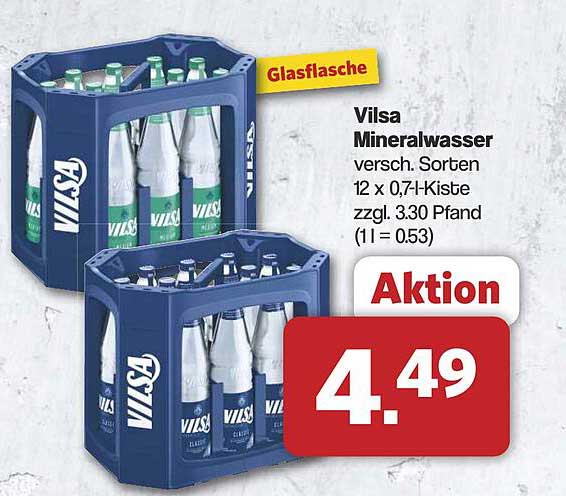 Vilsa Mineralwasser 12 x 0,7 l Kiste