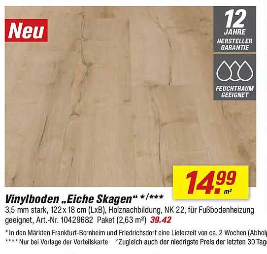 Vinylboden „Eiche Skagen“