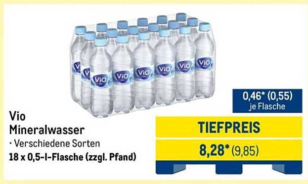 Vio Mineralwasser - 18 x 0,5-Liter-Flasche