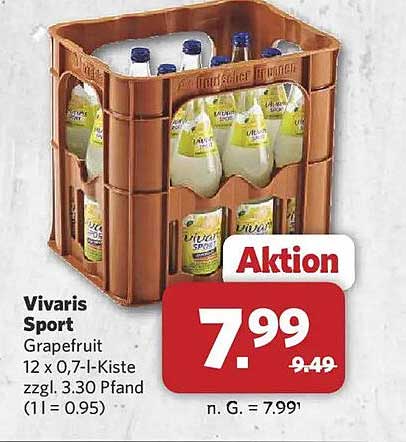 Vivaris Sport Grapefruit 12 x 0,7 l-Kiste