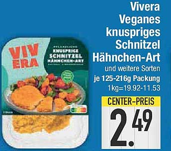 Vivera Veganes knuspriges Schnitzel Hähnchen-Art