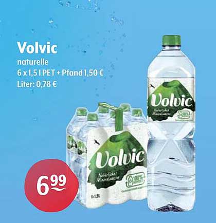Volvic natürliche Mineralwasser 6 x 1,5 l PET