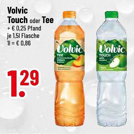 Volvic Touch oder Tee 1,5l - Erfrischender Trinkgenuss