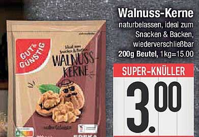 Walnuss-Kerne - naturbelassen, ideal zum Snacken & Backen