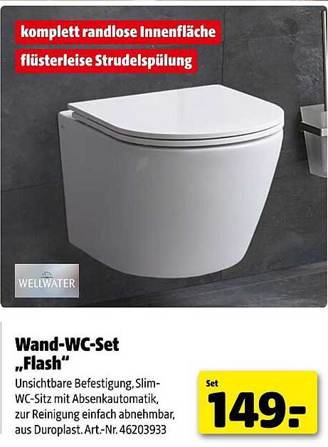 Wand-WC-Set „Flash“