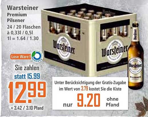 Warsteiner Premium Pilsener 24/20 Flaschen