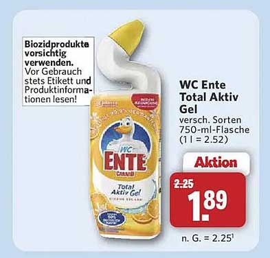 WC Ente Total Aktiv Gel