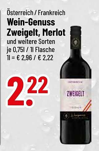 Wein-Genuss Zweigelt, Merlot und weitere Sorten