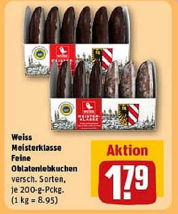 Weiss Meisterklasse Feine Oblatenlebkuchen, versch. Sorten, je 200-g-Pckg.