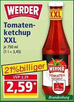 WERDER Tomatenketchup XXL 750 ml