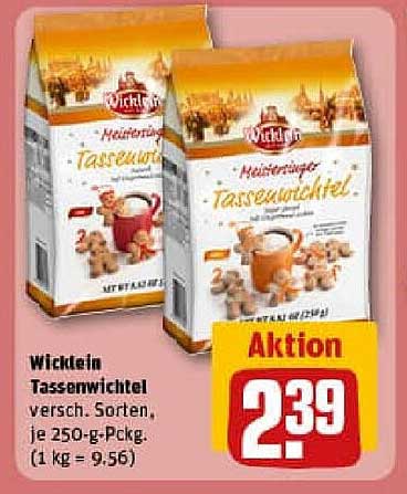 Wicklein Tassenwichtel verschiedene Sorten, je 250-g-Packung