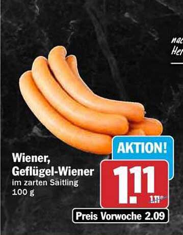 Wiener, Geflügel-Wiener im zarten Saitling 100 g