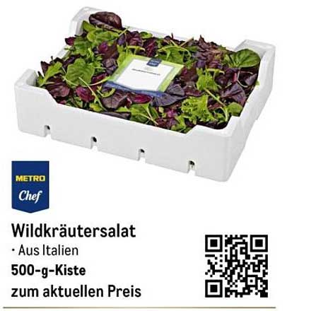Wildkräutersalat aus Italien – 500-g-Kiste
