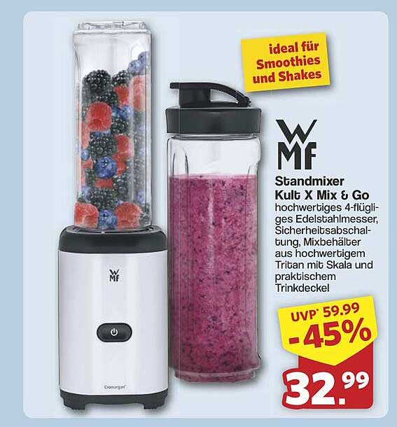 WMF Standmixer Kult X Mix & Go