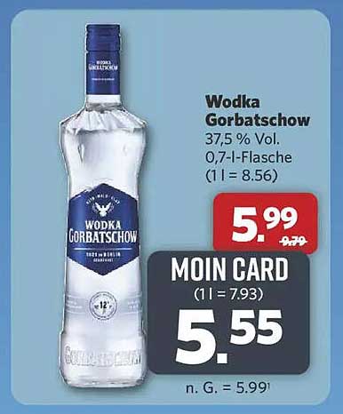 Wodka Gorbatschow 37,5 % Vol. - 0,7 l-Flasche