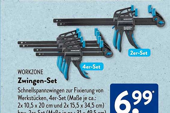 WORKZONE Zwingen-Set – Schnelle Fixierung für Ihre Projekte