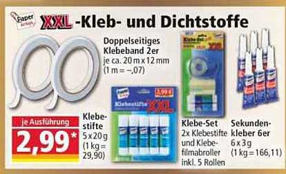 XXL-Kleb- und Dichtstoffe – Doppelpack Klebeband