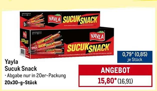Yayla Sucuk Snack - 20er-Packung