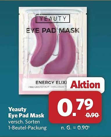 Yeauty Eye Pad Mask - verschiedene Sorten