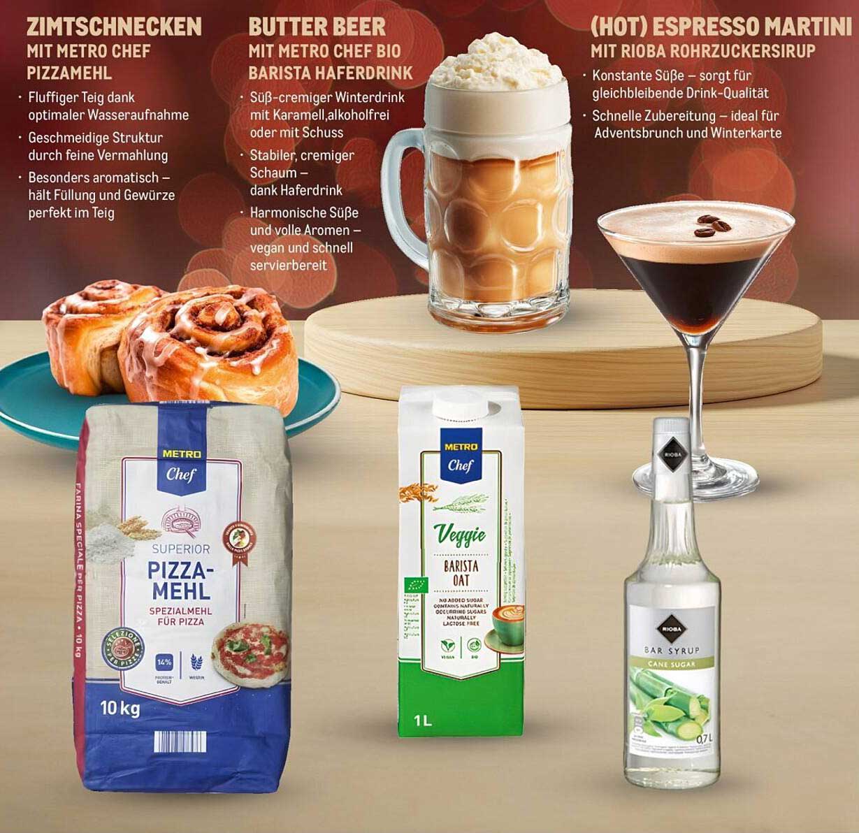 Zimtschnecken mit Metro Chef Pizzamehl