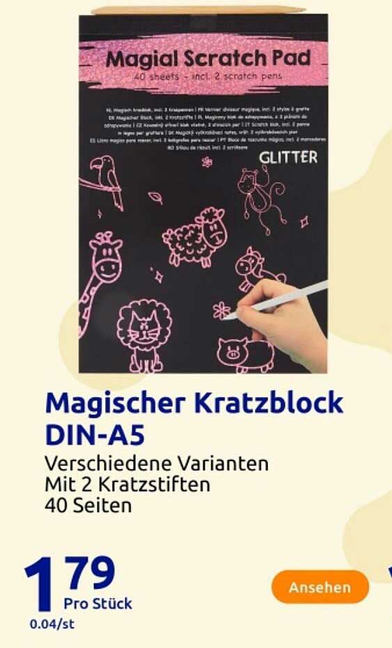 Magischer Kratzblock DIN-A5