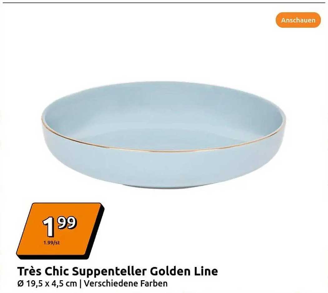 Très Chic Suppenteller Golden Line