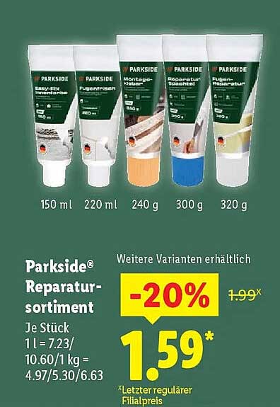 Parkside Reparatur-sortiment