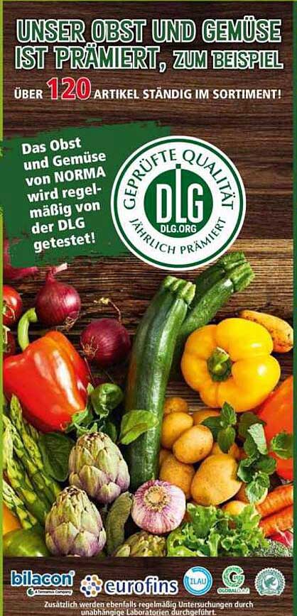 Unser Obst Und Gemüse Ist Prämiert, Zum Beispiel Über 120 Artikel
