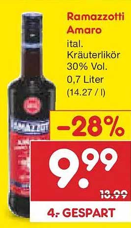 Luxus Ramazzotti Angebot Netto Ebenbild