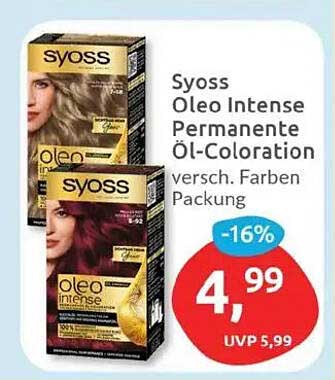 Syoss Oleo Intense Permanente Öl-Coloration - verschiedene Farben