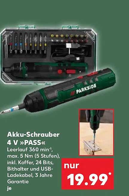 Akku-Schrauber 4 V »PASS«