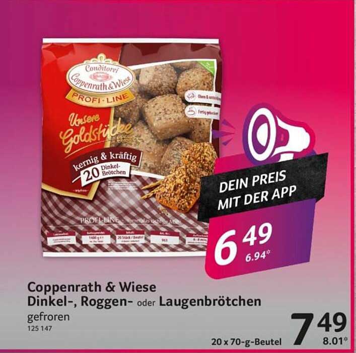 Coppenrath & Wiese Dinkel-, Roggen- oder Laugenbrötchen gefroren